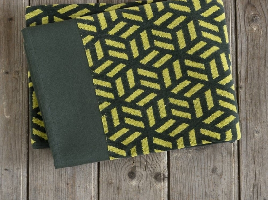 Πετσέτα Θαλάσσης Atelier Jacquard Green-Yellow Nima Θαλάσσης 90x160cm 100% Βαμβάκι