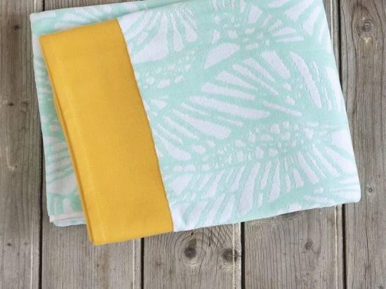 Πετσέτα Θαλάσσης Elle Jacquard Aqua Nima Θαλάσσης 90x160cm 100% Βαμβάκι