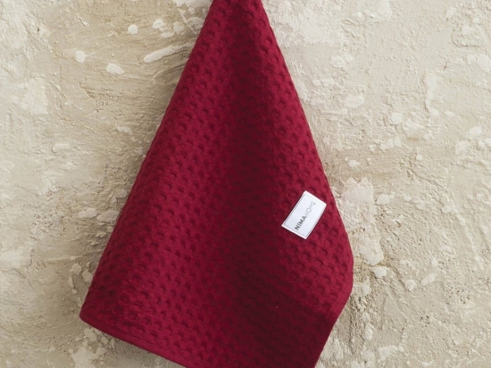 Πετσέτα Κουζίνας Seca Ruby Red Nima 50x70cm 100% Βαμβάκι
