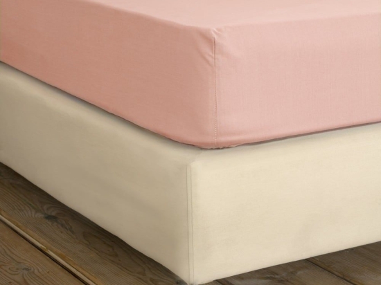 Σεντόνι Unicolors Με Λάστιχο Pinkie Nima Μονό 100x234cm 100% Βαμβάκι