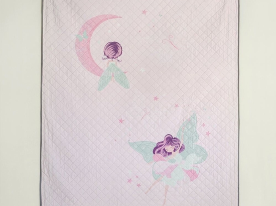 Κουβερλί Παιδικό Fairy Night Pink Nima Μονό 160x220cm Microfiber