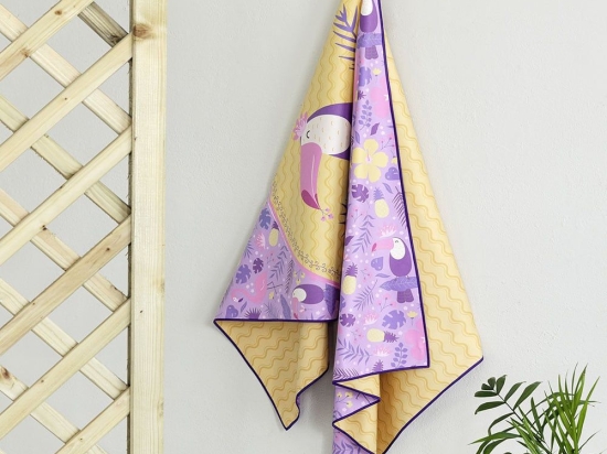 Πετσέτα Θαλάσσης Παιδική Tropical Love Multi Nima Θαλάσσης 70x140cm Microfiber