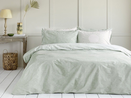 Κουβερλί Waves Mint Nima Υπέρδιπλο 220x240cm 100% Βαμβάκι