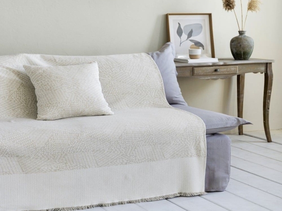 Ριχτάρι Basida Ivory Nima Πολυθρόνα 180x180cm Βαμβάκι-Πολυέστερ