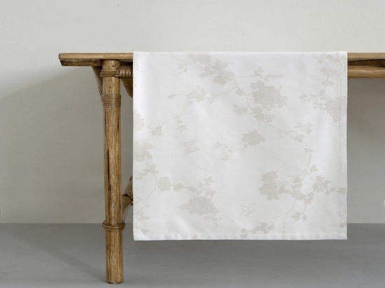 Runner Kalia Beige Nima 50Χ165 Βαμβάκι-Πολυέστερ