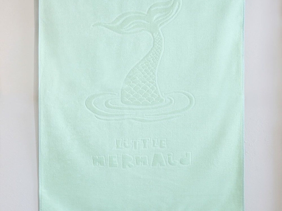 Πετσέτα Θαλάσσης Παιδική Little Mermaid Jacquard Mint Nima Θαλάσσης 70x140cm 100% Βαμβάκι