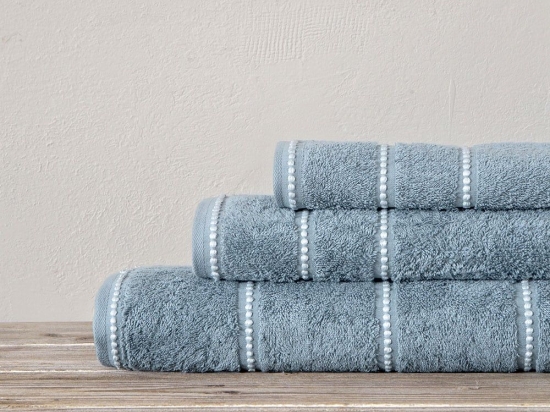 Πετσέτες Prestige (Σετ 3τμχ) Blue Nima Σετ Πετσέτες 70x140cm 100% Βαμβάκι