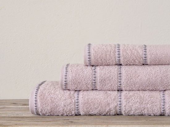 Πετσέτες Prestige (Σετ 3τμχ) Pink Nima Σετ Πετσέτες 70x140cm 100% Βαμβάκι