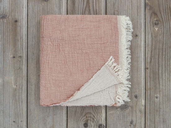 Πετσέτα Θαλάσσης - Παρεό Sunshine Pink Nima Θαλάσσης 90x170cm 100% Βαμβάκι