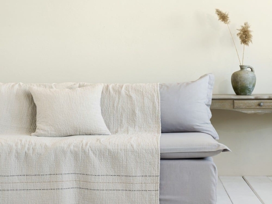 Ριχτάρι Azura Ivory Nima Τριθέσιο 180x300cm Βαμβάκι-Πολυέστερ