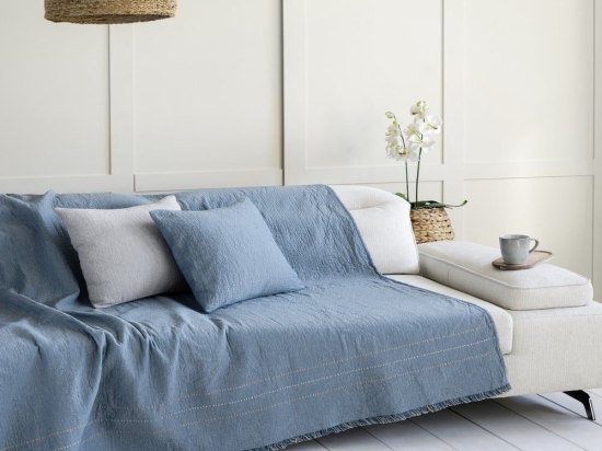 Ριχτάρι Azura Denim Nima Διθέσιο 180x240cm Βαμβάκι-Πολυέστερ