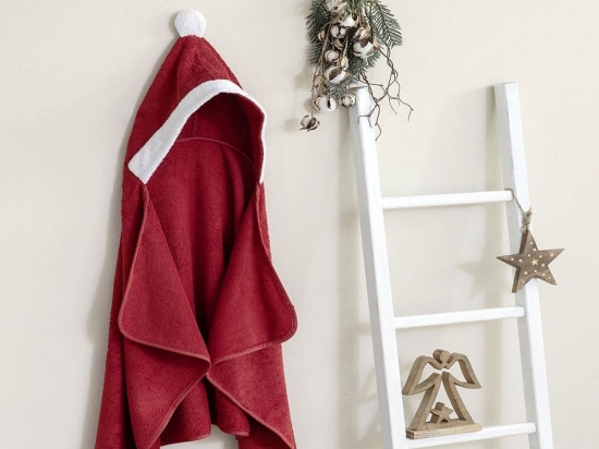 Κάπα Βρεφική Santa Claus Red Nima