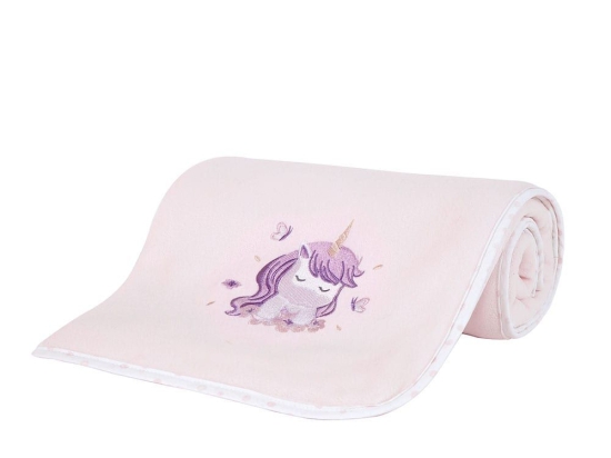 Κουβέρτα Βρεφική Magical Unicorn Lila Nima Αγκαλιάς 80X110cm Πολυέστερ