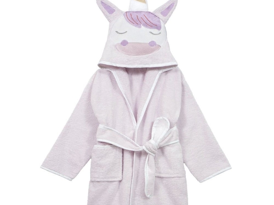 Μπουρνούζι Βρεφικό Magical Unicorn Lila Nima