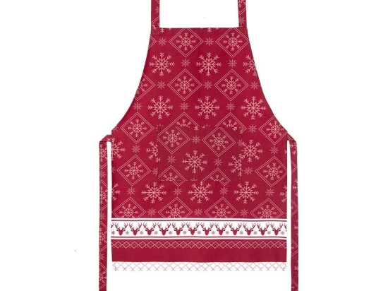 Ποδιά Κουζίνας Χριστουγεννιάτικη Christmas Day Red-White Nima