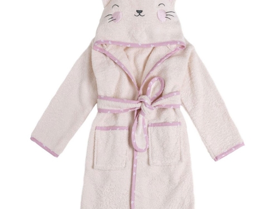 Μπουρνούζι Βρεφικό Baby Love Pink Nima
