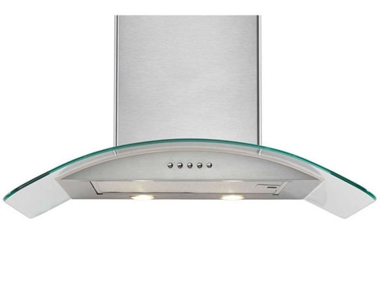 Απορροφητήρας CTW11-90 190W 90cm Με Κρύσταλλο Clear-Inox Karag Μέταλλο,Γυαλί