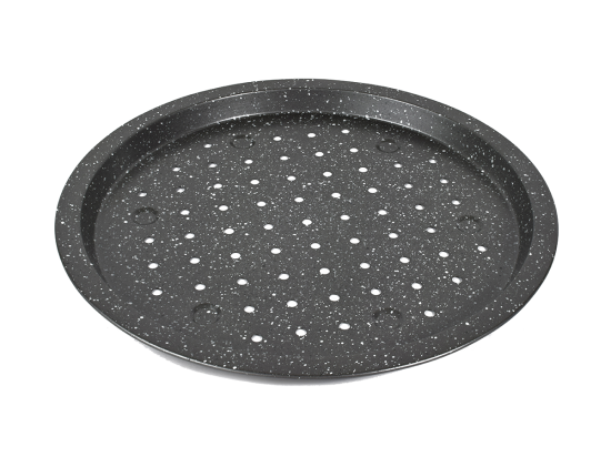 Ταψί Πίτσας Τρυπητό 01-5245 Stone 33Cm Μέταλλο Anthracite Estia Αλουμίνιο
