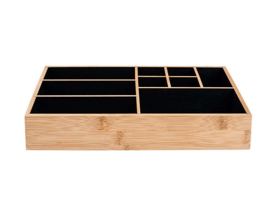 Θήκη Οργάνωσης 9 Θέσεων Bamboo 02-13127 33x21x9cm Natural-Black Estia Bamboo