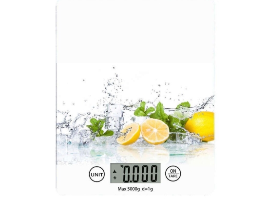 Ζυγαριά Κουζίνας Ψηφιακή Fresh 5kg 01-13288 20,5x16,5cm Multi Estia Γυαλί