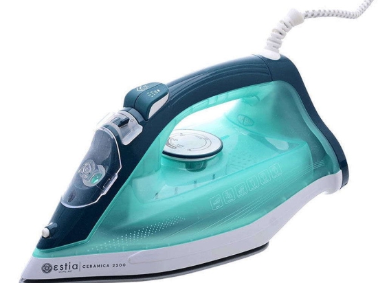 Σίδερο Ατμού Ceramica 06-14100 2200W Blue-Green Estia