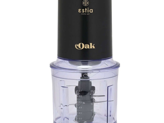 Πολυκόπτης Oak 06-19020 13x13x28cm 700ml 400W Oak-Black Estia Ατσάλι,Πλαστικό