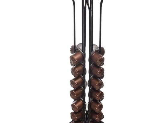 Βάση Για Κάψουλες Nespresso 01-19907 12x12x39cm Black Estia Μέταλλο