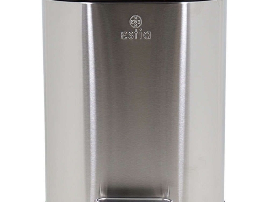 Κάδος Απορριμμάτων Ovoid Soft Close 02-21412 24,4x21,5x29,4cm 6lt Inox Estia Ανοξείδωτο Ατσάλι