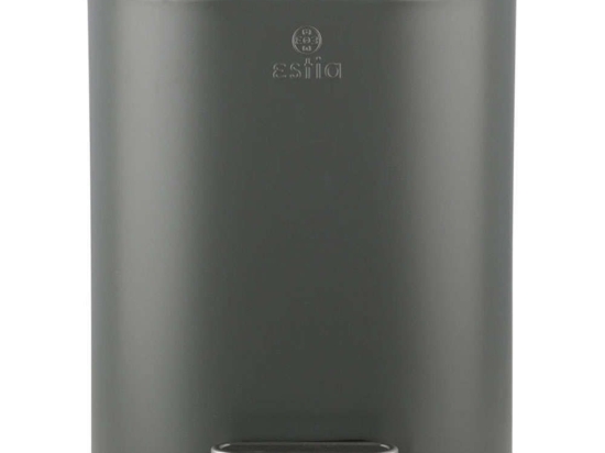 Κάδος Απορριμμάτων Ovoid Soft Close 02-21443 24,4x21,5x29,4cm 6lt Grey Estia Μέταλλο