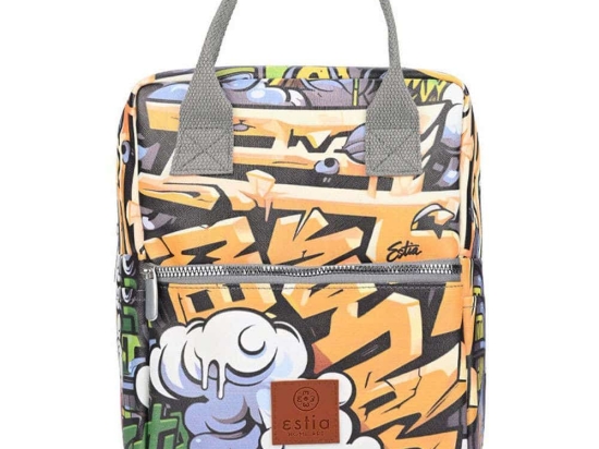 Ισοθερμική Τσάντα Save The Aegean Graffiti Rhythm 01-22402 20x14x27cm 7lt Multi Estia PVC