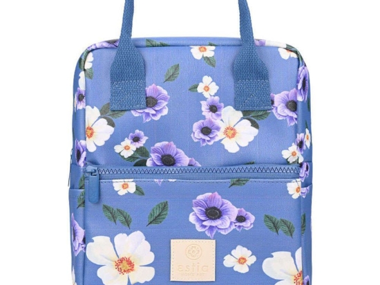 Ισοθερμική Τσάντα Save The Aegean Garden Blue 01-22624 20x14x27cm 7lt Multi Estia PVC