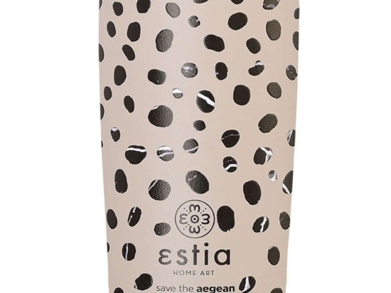 Ποτήρι - Θερμός Save The Aegean Leopard 01-25663 350ml Taupe Estia