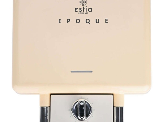 Τοστιέρα 2 Θέσεων Αντικολλητική Retro Epoque 06-25939 25,7x23,2x10,5cm 800W Cream Estia