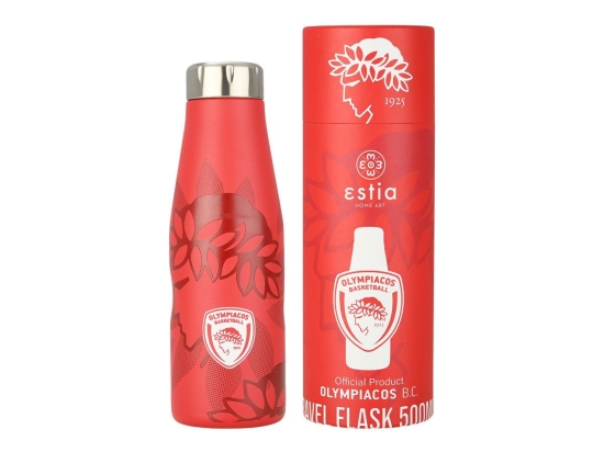 Θερμός Travel Flask Olympiacos BC Edition 00-27179 500ml Red Estia