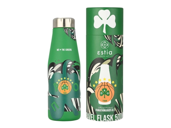 Θερμός Travel Flask Panathinaikos BC Edition We The Greens 00-27186 500ml Green Estia