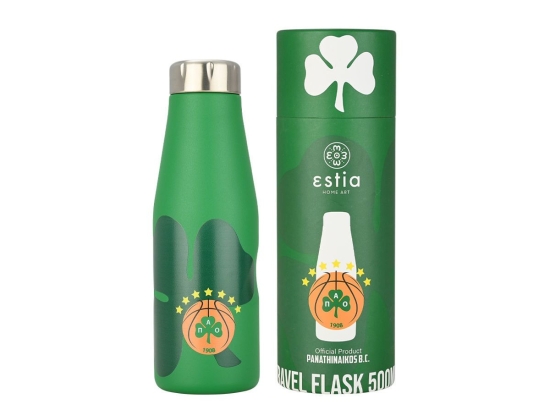 Θερμός Travel Flask Panathinaikos BC Edition 00-27193 500ml Green Estia