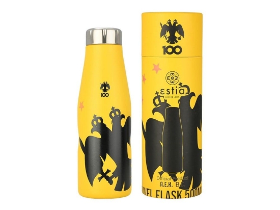 Θερμός Travel Flask AEK BC Edition 00-27216 500ml Yellow-Black Estia