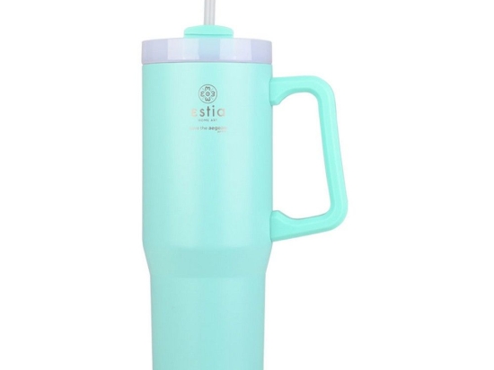 Θερμός Straw Tumbler XL Save The Aegean 01-28657 900ml Bermuda Green Estia