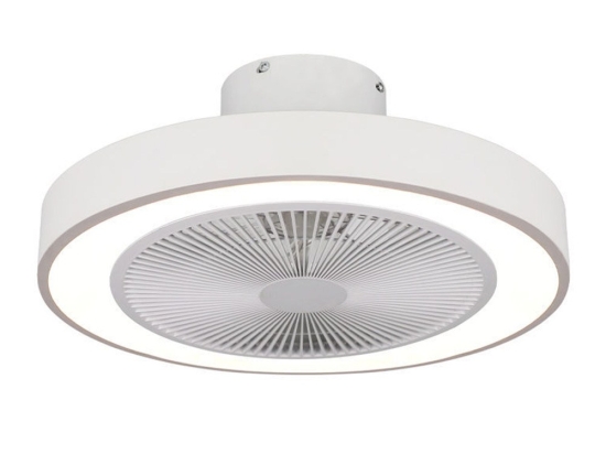 Ανεμιστήρας Οροφής Halo Flow 06-30155 Με Φως Led 45W & Τηλεχειριστήριο 15W Φ50x24cm White Estia Διάμετρος 50cm