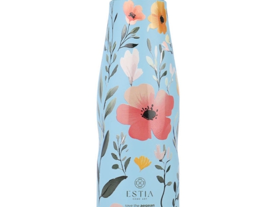 Μπουκάλι Θερμός Sky Garden Save The Aegean 01-31541 500ml Light Blue-Multi Estia