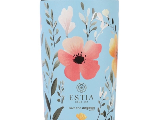 Ποτήρι - Θερμός Sky Garden Save The Aegean 01-31879 350ml Light Blue-Multi Estia