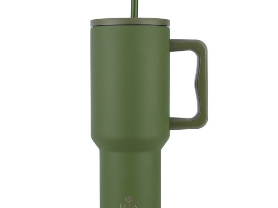 Κούπα - Θερμός Με Καλαμάκι Tumbler XL Save The Aegean 01-32173 1,2Lt Forest Spirit Estia