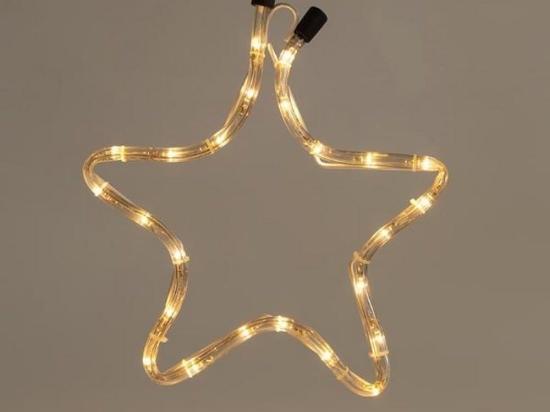 Φωτοσωλήνας Αστέρι Led 600-20003 32x29cm 2700-3000K IP44 Clear