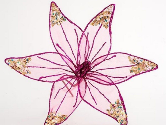Χριστουγεννιάτικο Λουλούδι 600-44768 30cm Fuchsia