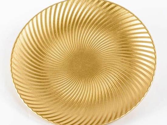 Χριστουγεννιάτικη Πιατέλα 600-45237 35cm Gold