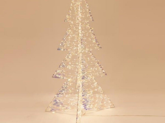 Δέντρο Φωτιζόμενο 960 Led 600-22491 120cm IP44 Silver