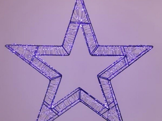 Αστέρι Φωτιζόμενο 1200 Led 600-22540 50cm 2500-3500K Με Timer IP44 Purple