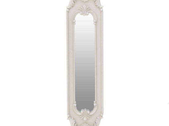 Καθρέπτης Τοίxου Ξύλινος Αντικέ 3-95-297-0025 White 24,5x4x105 Inart Ξύλο