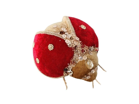 Χριστουγεννιάτικη Φιγούρα Love Bug 030315 16x13x9cm Red-Beige