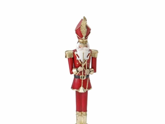 Χριστουγεννιάτικη Φιγούρα Fred 030409 11x9x39cm Red-Gold